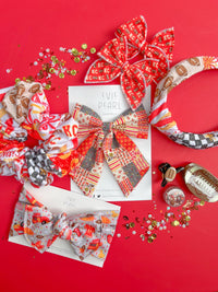 Football Medium Claw Clip for Girls & Women
