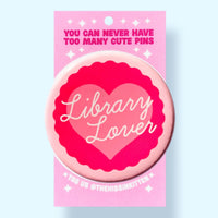 Library Lover Small Button