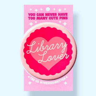 Library Lover Small Button