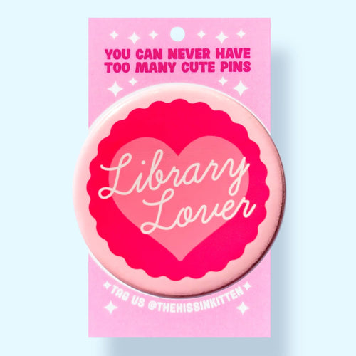 Library Lover Small Button