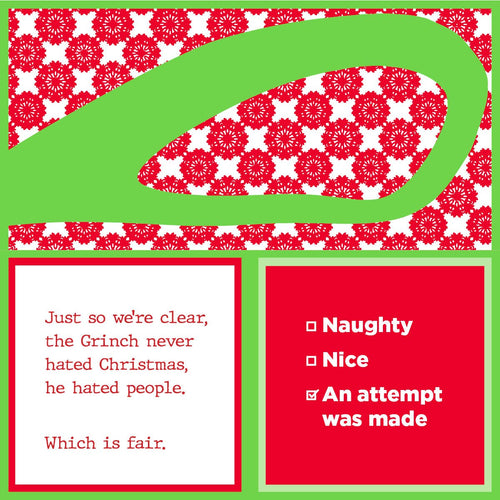 NAPKIN XMAS Attempt Made | Funny Gift | Cocktail Napkin