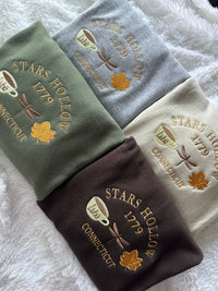 Embroidered Stars Hollow Sweatshirt