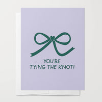 Tying The Knot Greeting Card | Wedding Cards, Coquette Bows