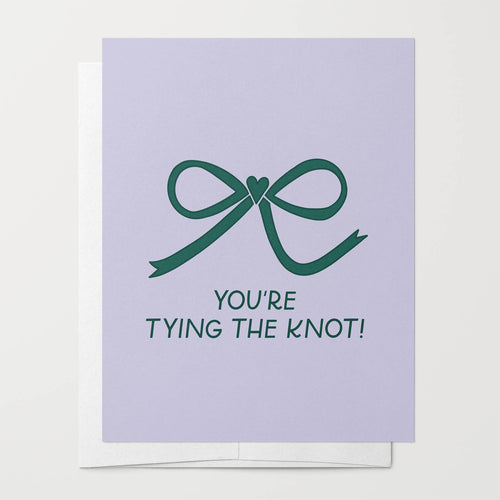 Tying The Knot Greeting Card | Wedding Cards, Coquette Bows