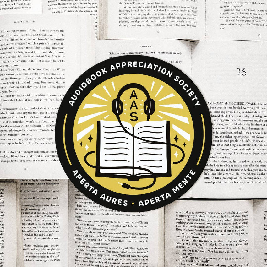 Audiobook Appreciation Society Vinyl Sticker