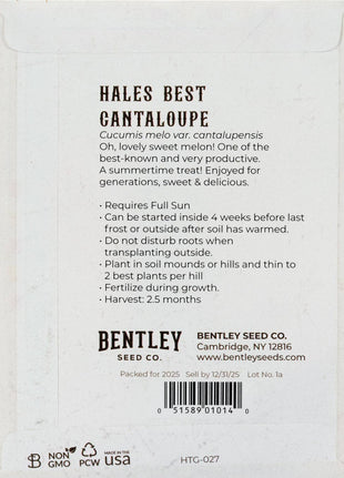 For the Garden | Seed Packets Cantaloupe-Hales Best 1823