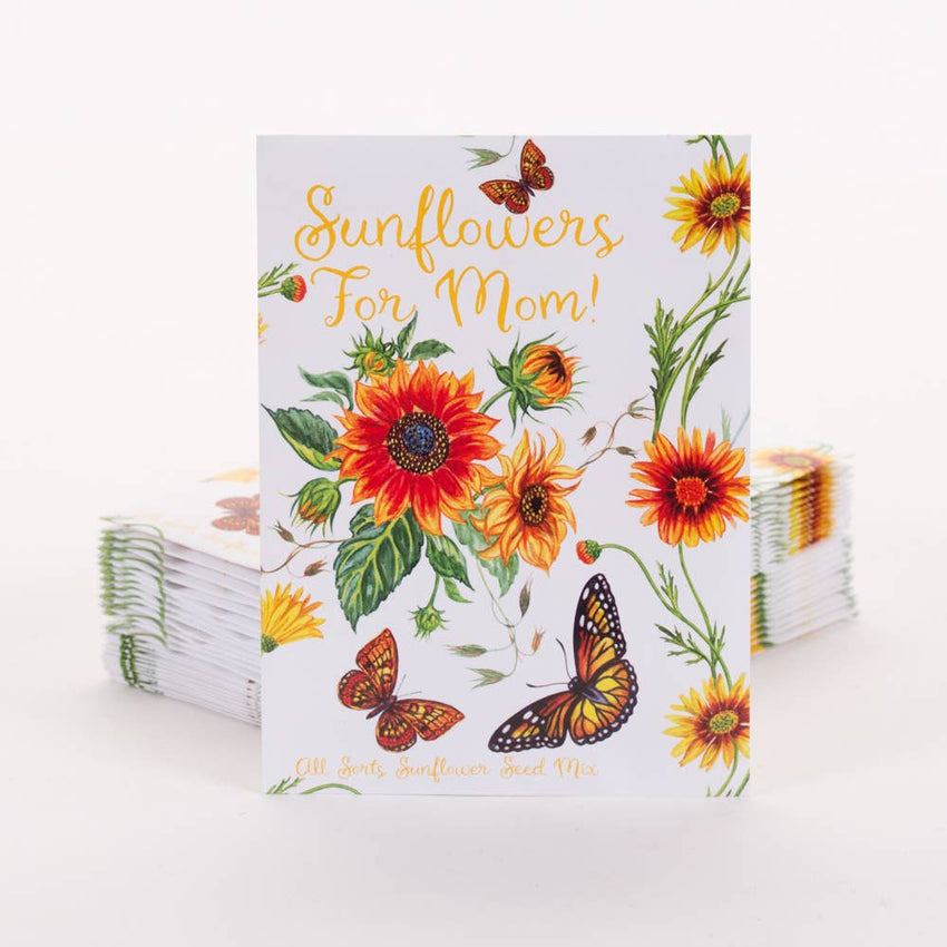For the Garden | Seed Packets Sunflowers For Mom - All Sorts Sunflower Seed Packets