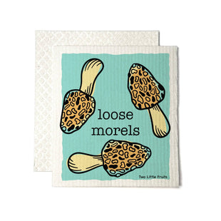Swedish Dishcloth - Morel Mushroom  -  Reusable Dishcloth