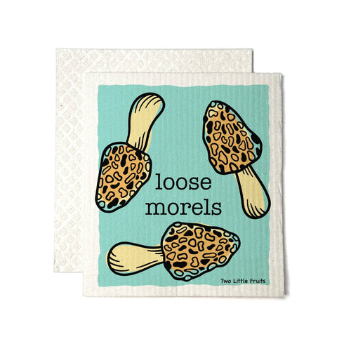 Swedish Dishcloth - Morel Mushroom  -  Reusable Dishcloth