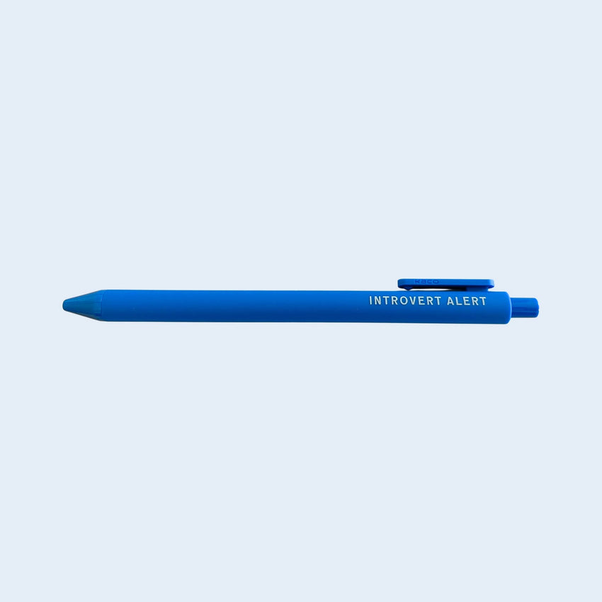 Introvert Alert Gel Pen | Gift For Homebody