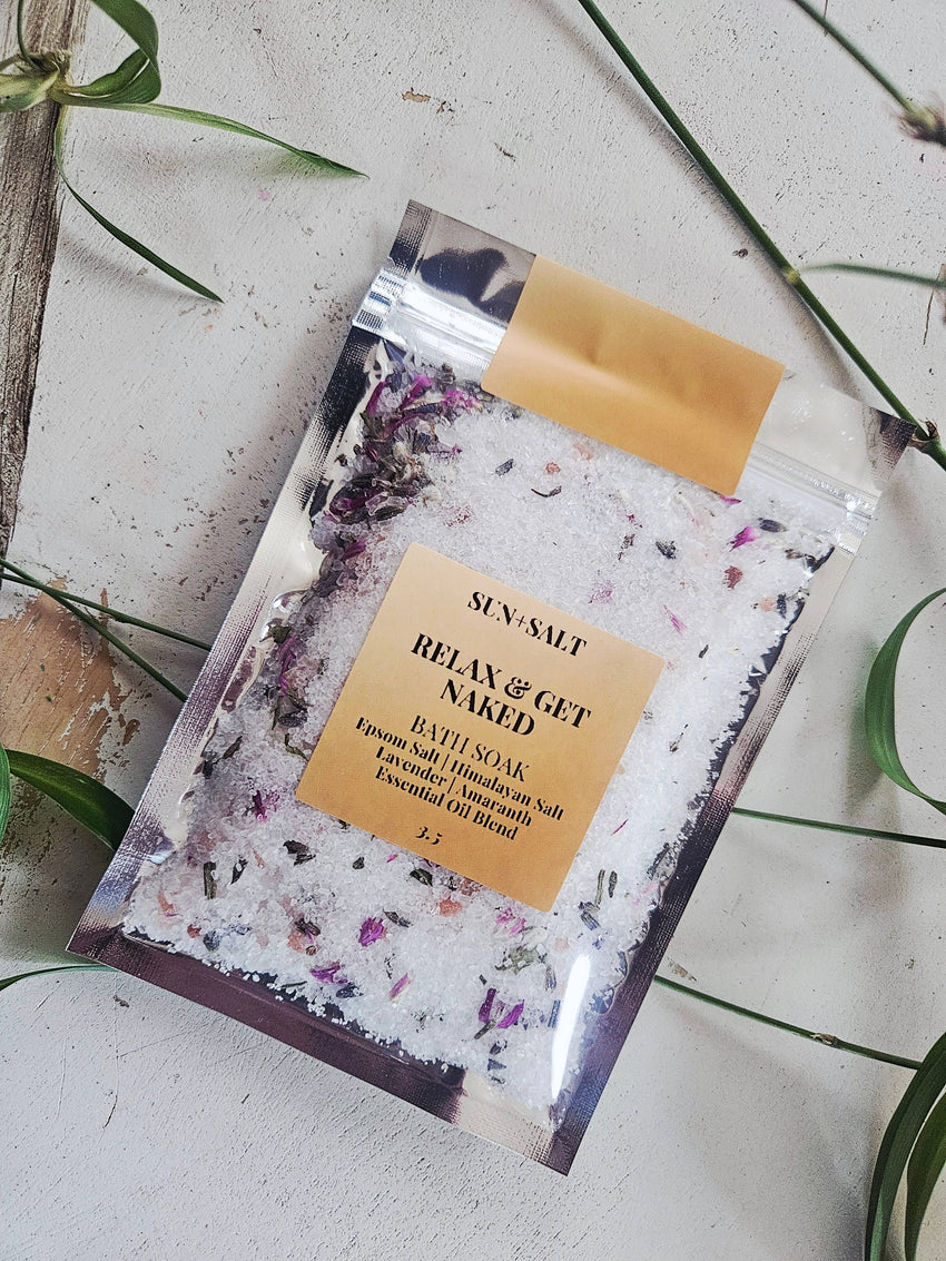 Relax & Get Naked Bath Soak | Intention Salt | Spicy Gift