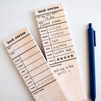 Book Review Notepad | Bookish Stationery