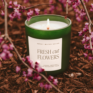 Fresh Cut Flowers 15 oz Soy Candle, Matte Jar