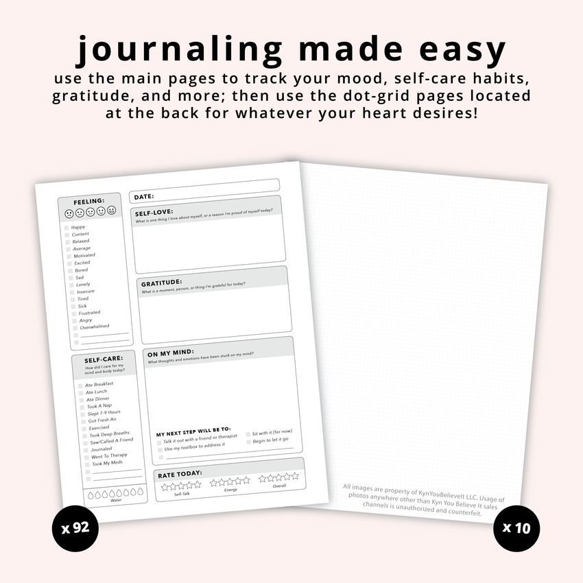 I'll Unpack This In Therapy Mental Health Journal | Undated
