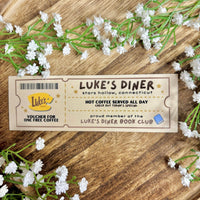 Luke’s Diner Book Club Ticket Bookmark