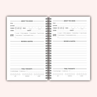 Books / Happy Place Reading Journal | Book Review Tracker