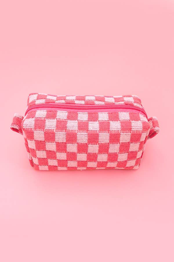 CHECKER MAKEUP COSMETIC POUCH BAG | Gift for her or teens!