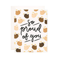 Clapping So Proud of You Greeting Card - Graduation or Congratulations Card