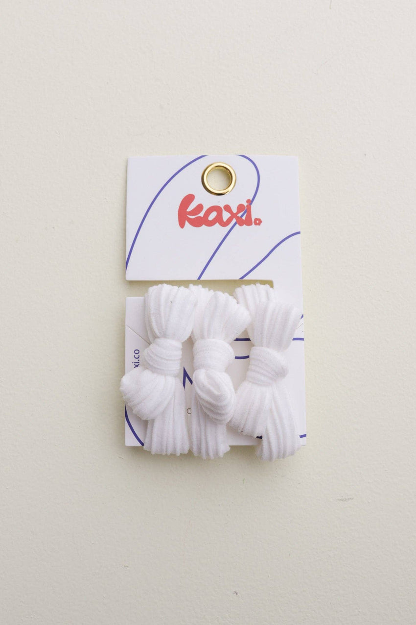 KAXI Bow Hair Ties — No-Damage Nylon Hair Ties