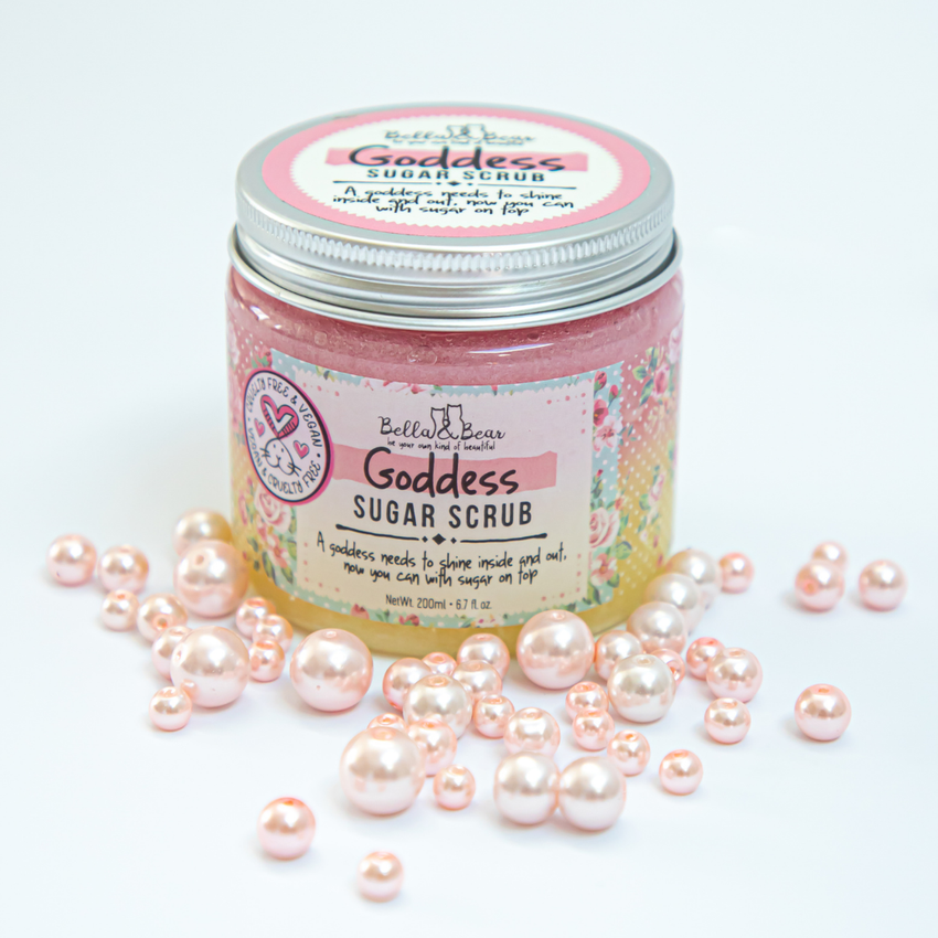 Goddess Sugar Scrub, Body Scrub, with added Soap 6.7oz