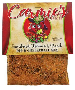 Sundried Tomato & Basil Dip Mix for crackers, veggies and more!