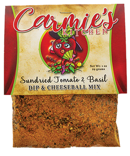 Sundried Tomato & Basil Dip Mix for crackers, veggies and more!