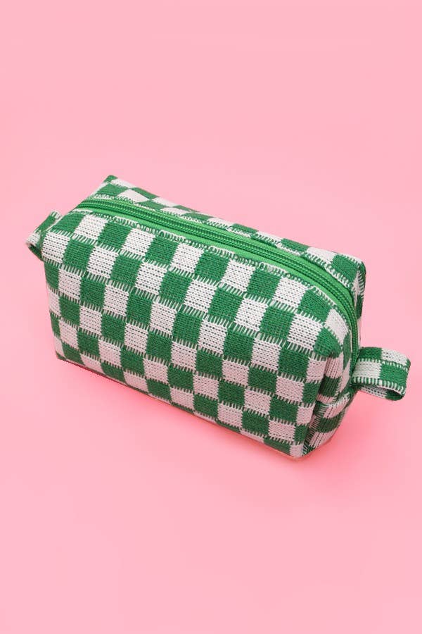 CHECKER MAKEUP COSMETIC POUCH BAG | Gift for her or teens!