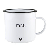 Enamel Mug Set - Mr and Mrs