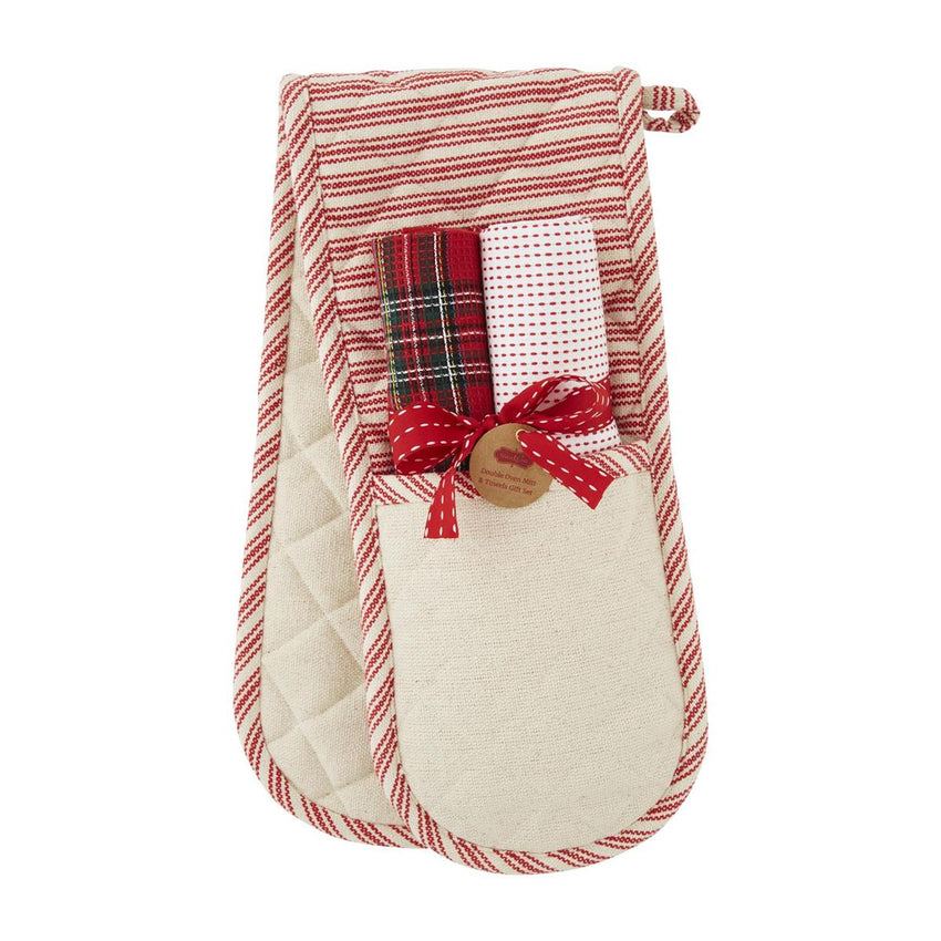 Holiday Double Oven Mitts - Great gift or stocking stuffer!