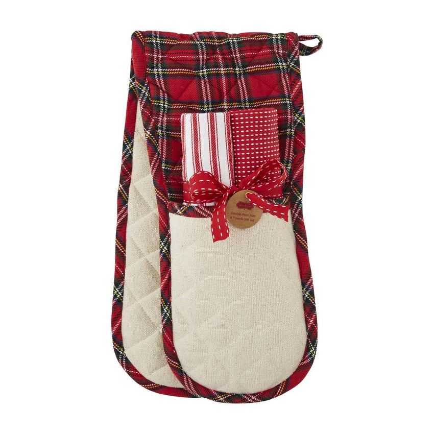 Holiday Double Oven Mitts - Great gift or stocking stuffer!