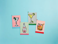 Fun Colored Trim Cocktail Towels - Great gift basket item!