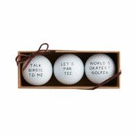 Funny Quote Golf Ball - set of 3