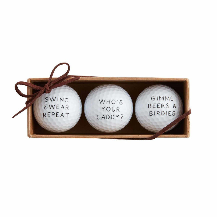 Funny Quote Golf Ball - set of 3