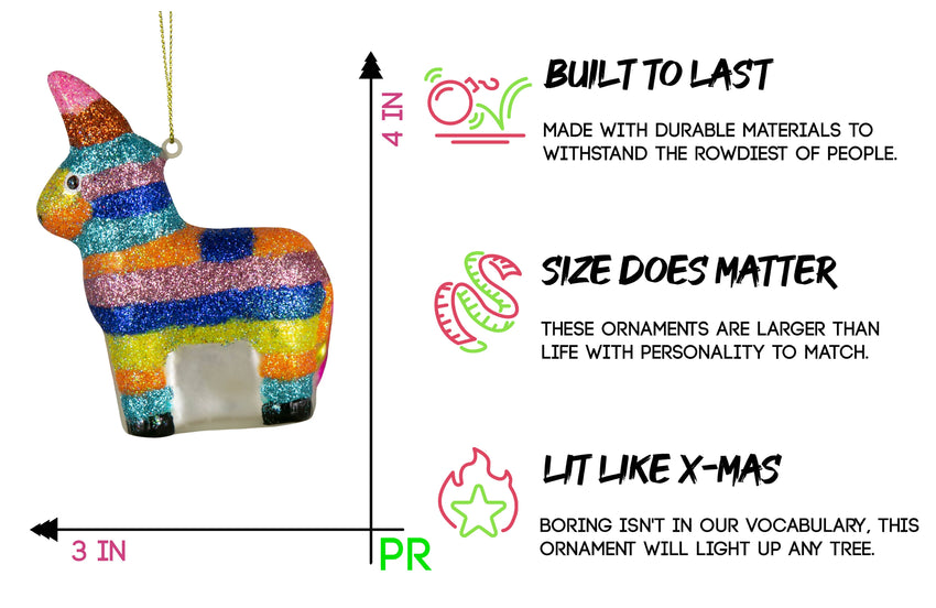 Party Rock | Pinata Glass Ornament