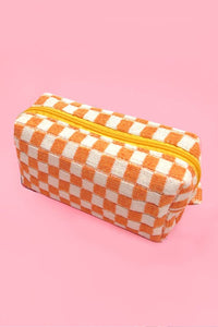 CHECKER MAKEUP COSMETIC POUCH BAG | Gift for her or teens!