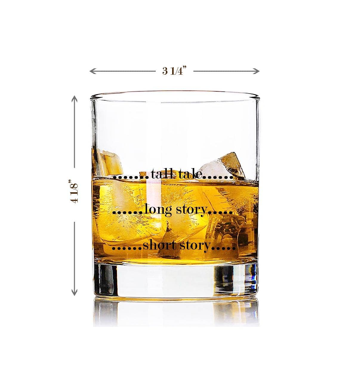 Fly Paper Products Short Story, Long Story Rocks Glass Tumbler - Thumbnail 5