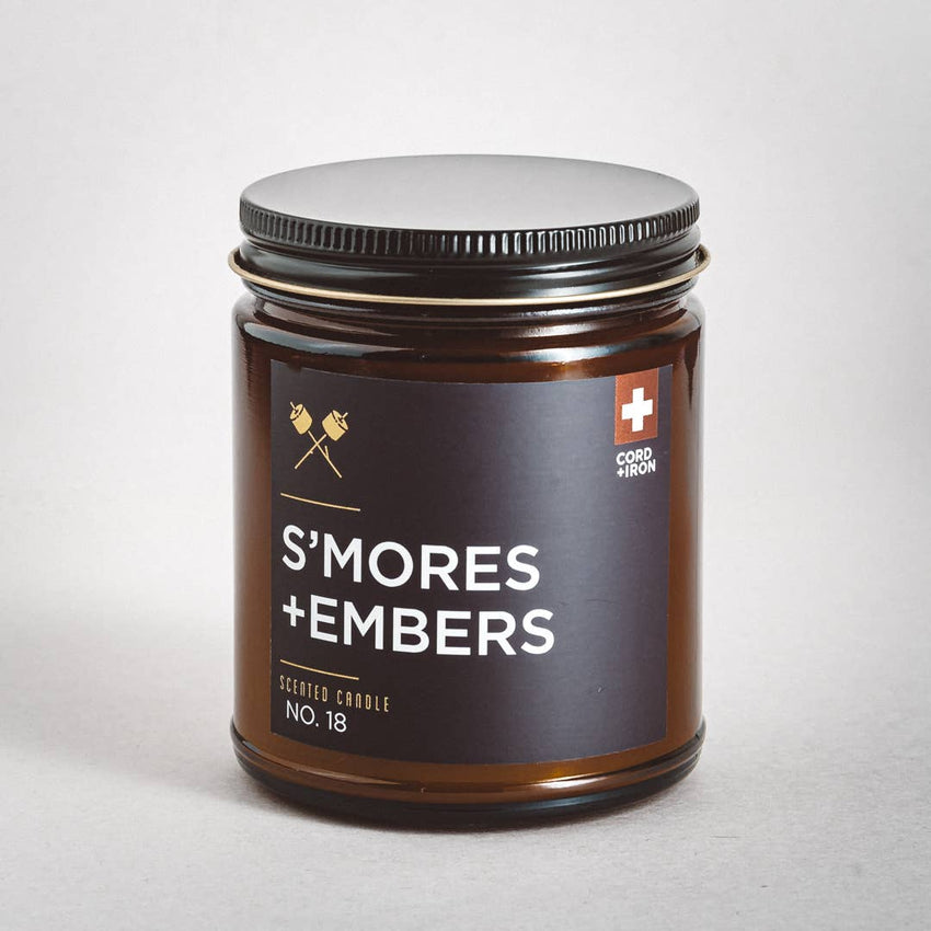 S’mores + Embers Soy Candle - Amber Jar