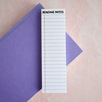 Reading Notes Bookmark Notepad | Bookish Stationery