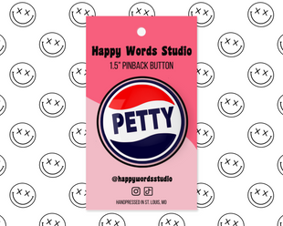 Petty Pinback Button