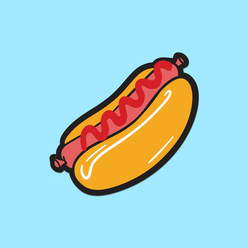 Hot Dog Sticker