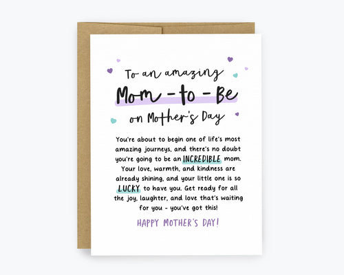 Mom-to-Be Mother's Day Card