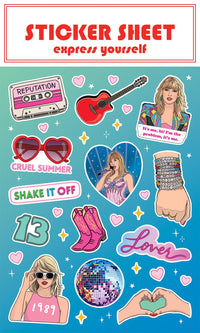 Swifie Sticker Sheet - Fun Taylor Swift Gift or Stocking Stuffer