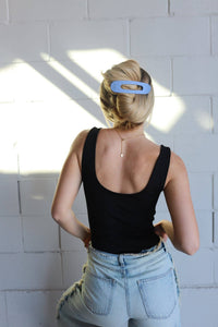 KAXI Oversized Lay Down Claw Clip — Flat Everyday Hair Clip