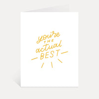 Actual Best Greeting Card | Thank You Cards