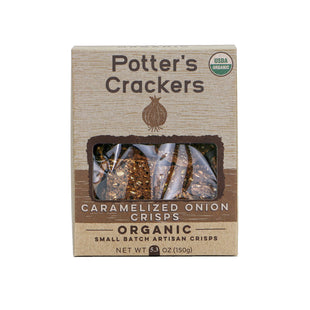 Potter's Crackers Organic Caramelized Onion Crisps