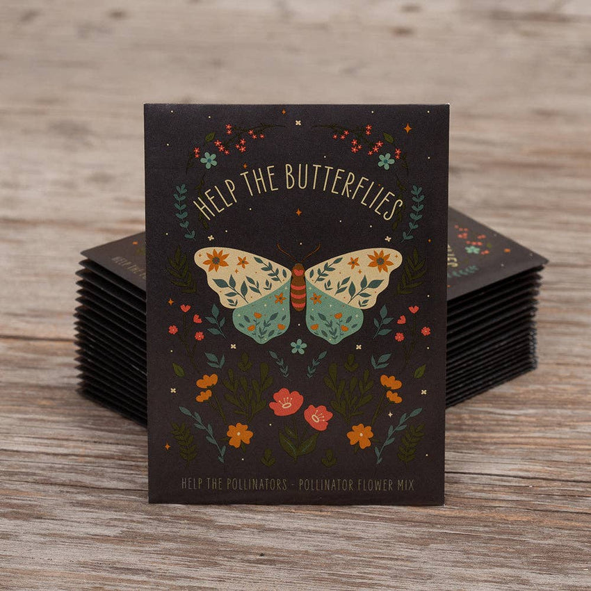 For the Garden | Seed Packets Help Butterflies Help Pollinators - Pollinator Wildflower Seed Packets