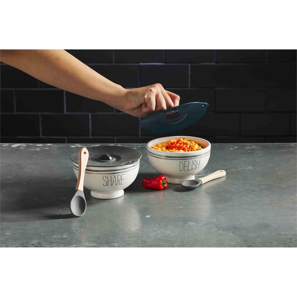 Delish Dip Bowl w/ Cover and Silicone Spoon