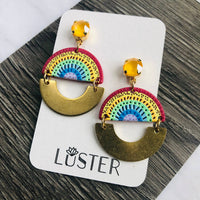 Over the Rainbow Unique Statement Pride Love Earrings