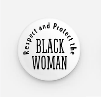Button - Black Woman