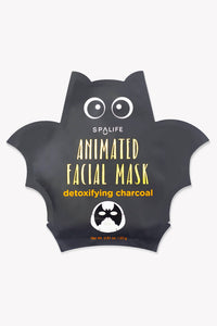 Boo Basket Gift | Detoxifying Charcoal Facial Mask Halloween Animated Bat Mask